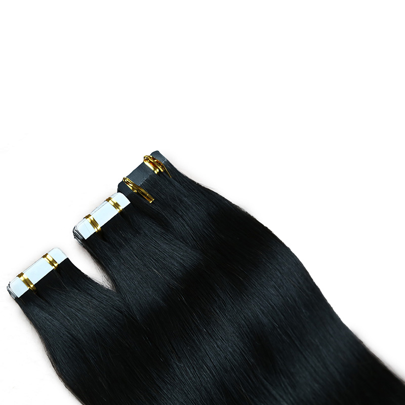 High Quality 100% Virgin Hair invisible Tape In Human Hair Extensions Natural Color